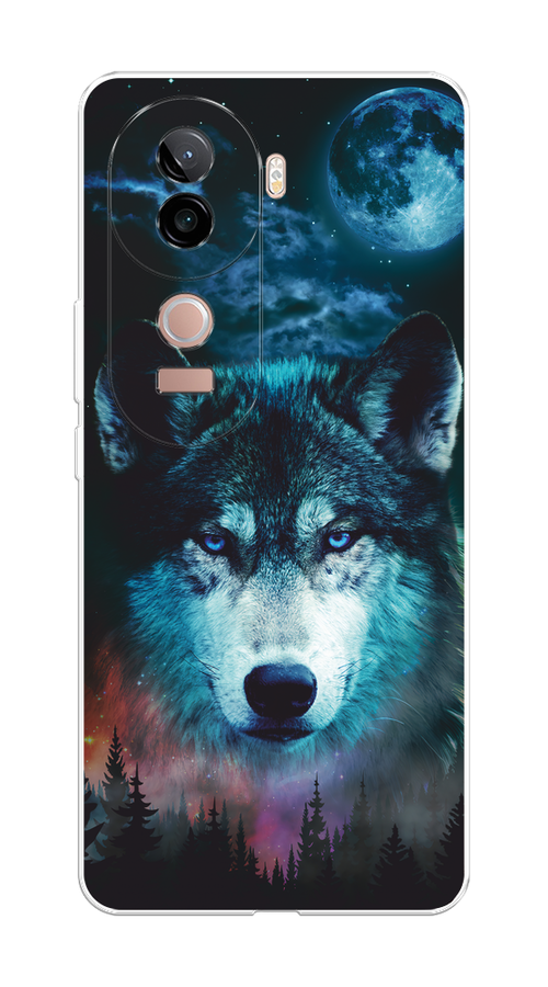 

Чехол на Vivo V40e Лунный волк, Бирюзовый;розовый;синий, 2611950-1