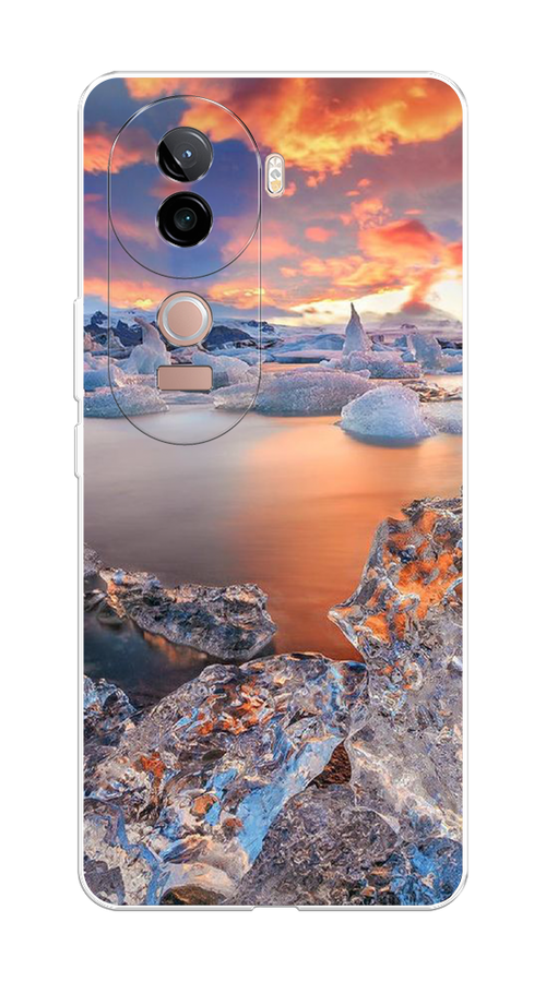 

Чехол на Vivo V40e Ледники, Синий;оранжевый, 2611950-1