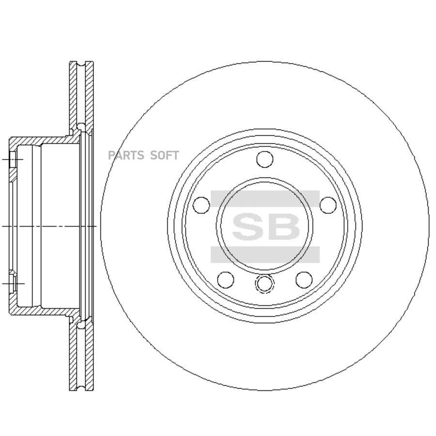 

Диск Тормозной Bmw E39 520-535 95-04 Передний Вентилируемый Sangsin brake SD5203