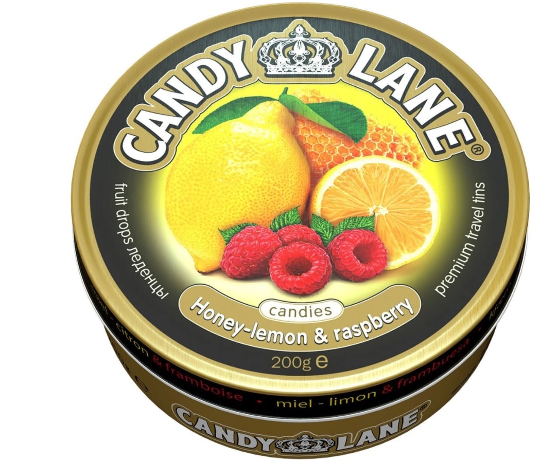 Леденцы Candy Lane Фруктовые: мед, лимон, малина 200 г