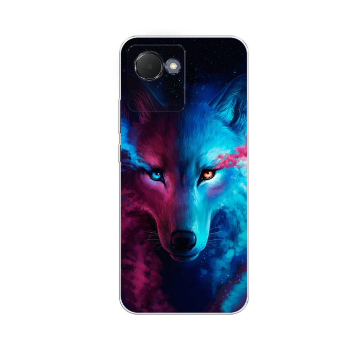 

Чехол Awog на Realme Narzo 50i Prime "Волшебный волк", Разноцветный, 2510650-2