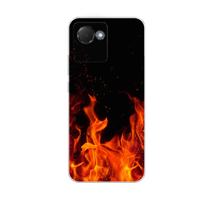 

Чехол Awog на Realme Narzo 50i Prime "Все в огне", Разноцветный, 2510650-4