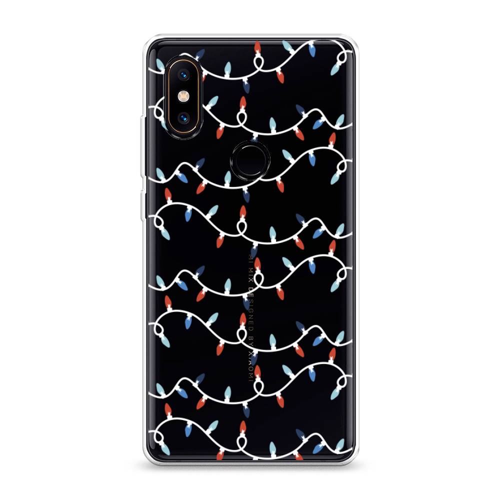 

Чехол на Xiaomi Mi Mix 2S "Разноцветная гирлянда", Белый;красный;синий, 33450-5