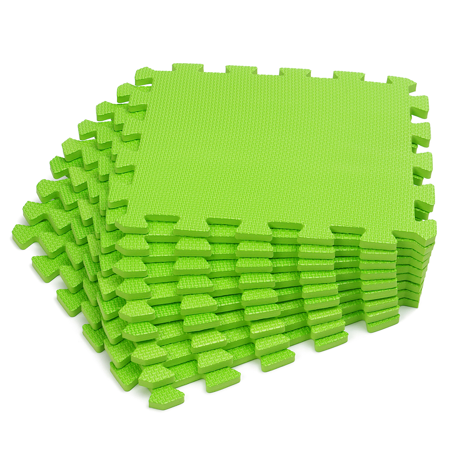 Детский коврик-пазл WellMat Meitoku Зелёный 30x30x1 см 9 шт с окантовкой конструктор polym детский площадка приключений 110 элементов