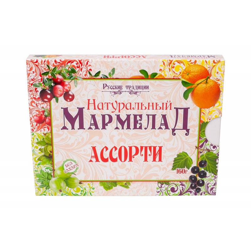 Мармелад Русские традиции натуральный Ассорти 160 г