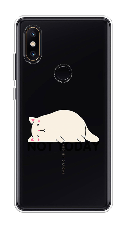 

Чехол на Xiaomi Mi Mix 2S "Cat not today", Белый;розовый;черный, 33450-1