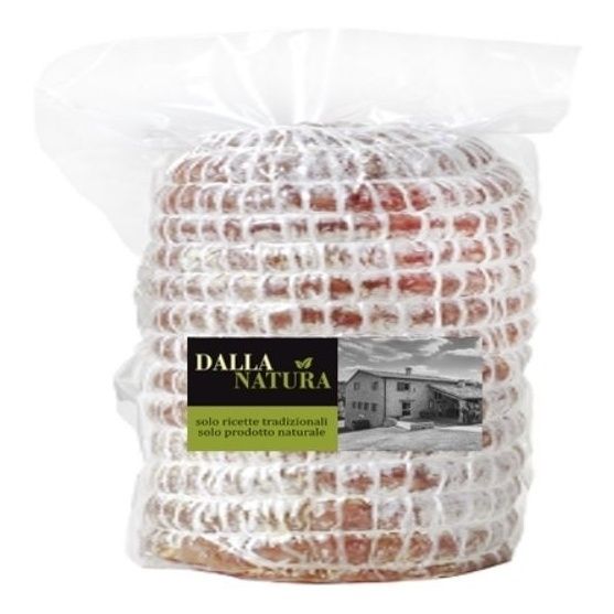 

Колбаса сыровяленая Dallanatura Салями с чесноком +-2,5 кг