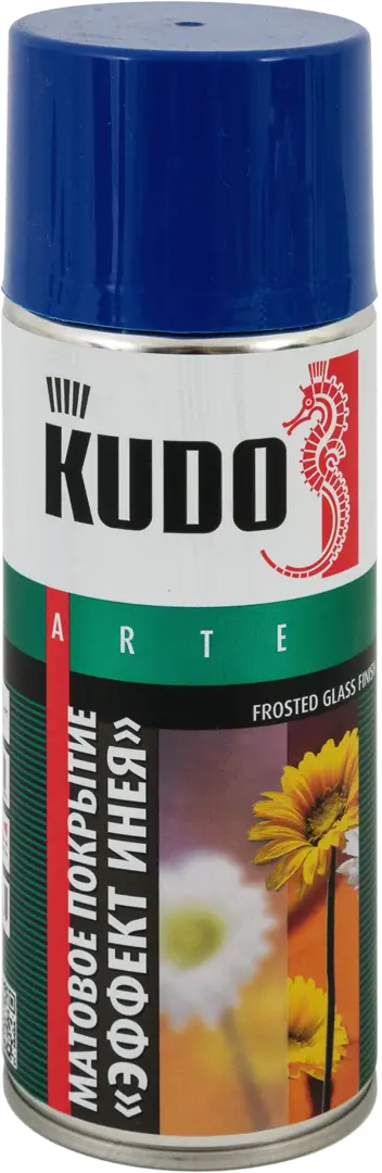 Покрытие аэрозольное Kudo для стекла цвет голубой 0.52 л удалитель силикона kudo ku 9100 0 52 л