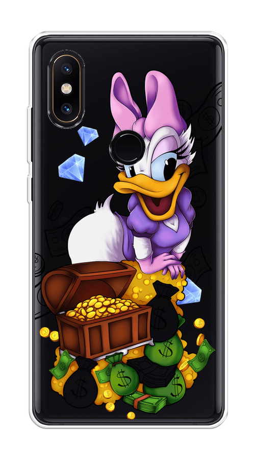 

Чехол на Xiaomi Mi Mix 2S "Rich Daisy Duck", Коричневый;белый;фиолетовый, 33450-6