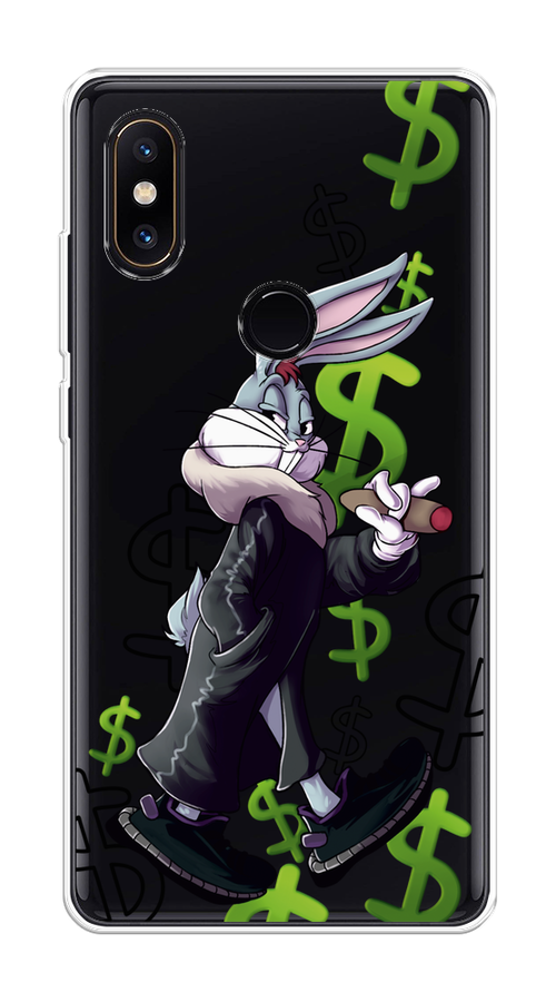 

Чехол на Xiaomi Mi Mix 2S "Rich Bugs Bunny", Зеленый;черный;голубой, 33450-6