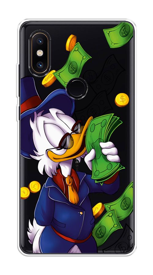 

Чехол на Xiaomi Mi Mix 2S "Scrooge McDuck with Money", Синий;зеленый;белый, 33450-6