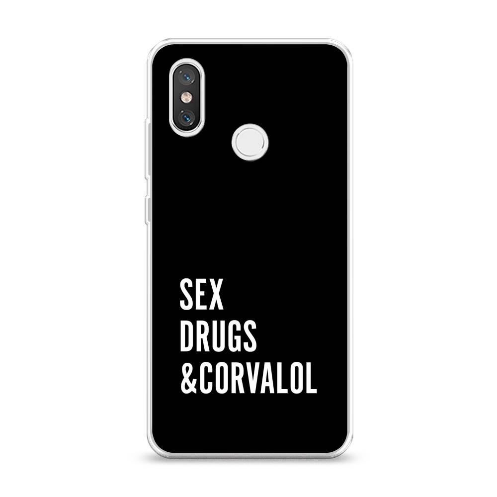 

Чехол на Xiaomi Mi 8 "Corvalol", Черный;серый;белый, 33550-6