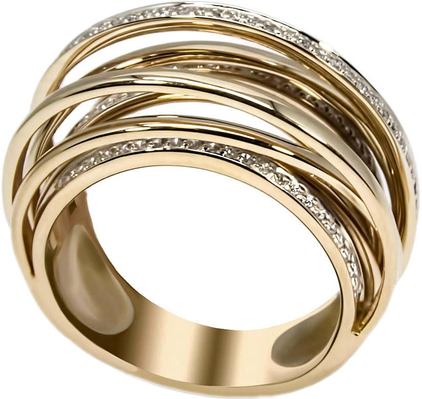 Кольцо из красного золота с бриллиантами р. 18,5 La Nordica 29-02-1000-07472_18-5