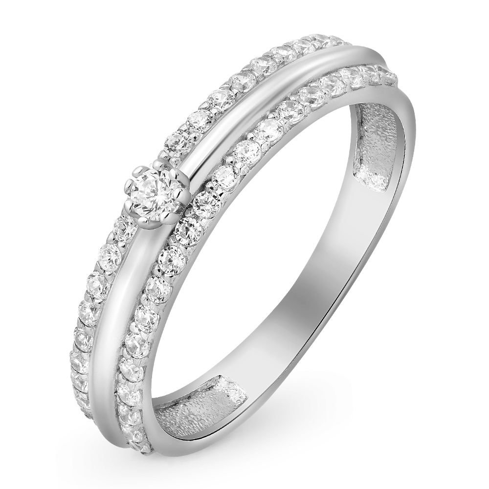 

Кольцо женское из серебра с фианитом 585Gold 701006887, р. 17,5, 701006887