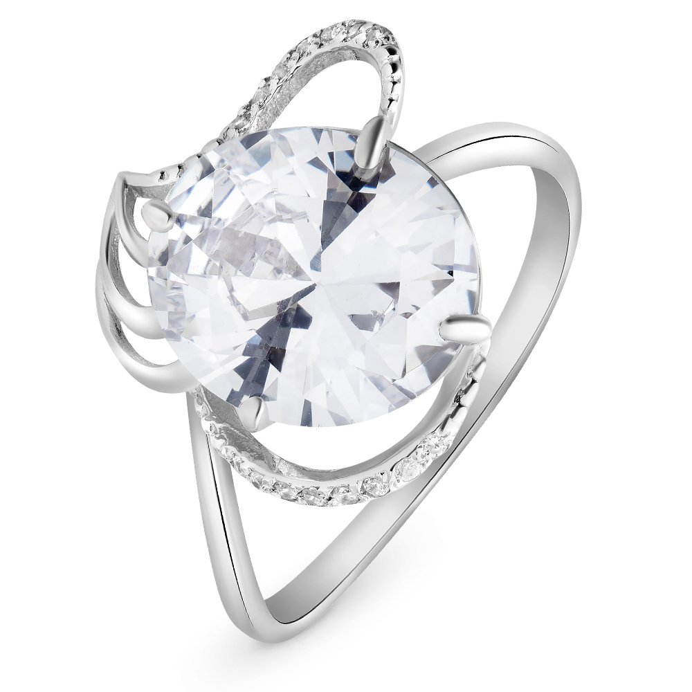 

Кольцо женское из серебра с фианитом 585Gold 701007043, р. 18,5, 701007043