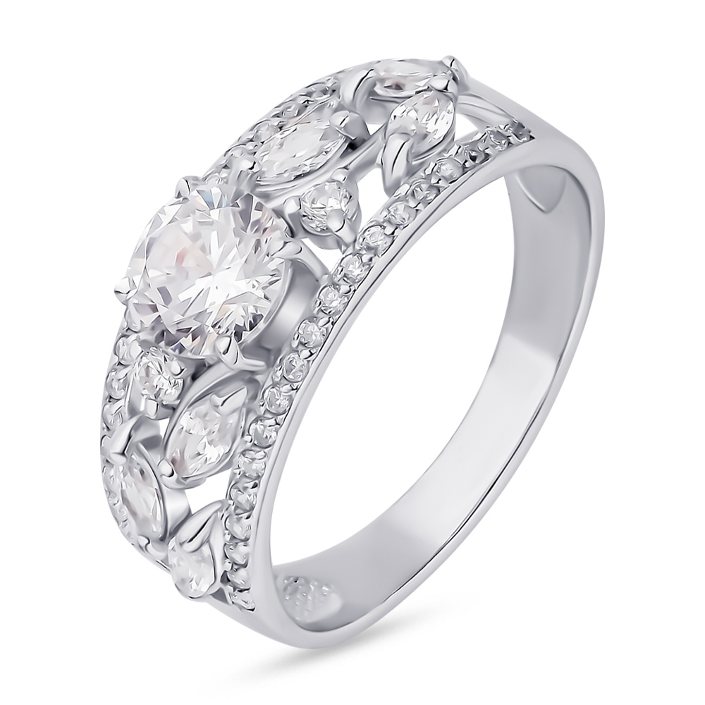 

Кольцо женское из серебра с фианитом 585Gold 701007059, р, 701007059