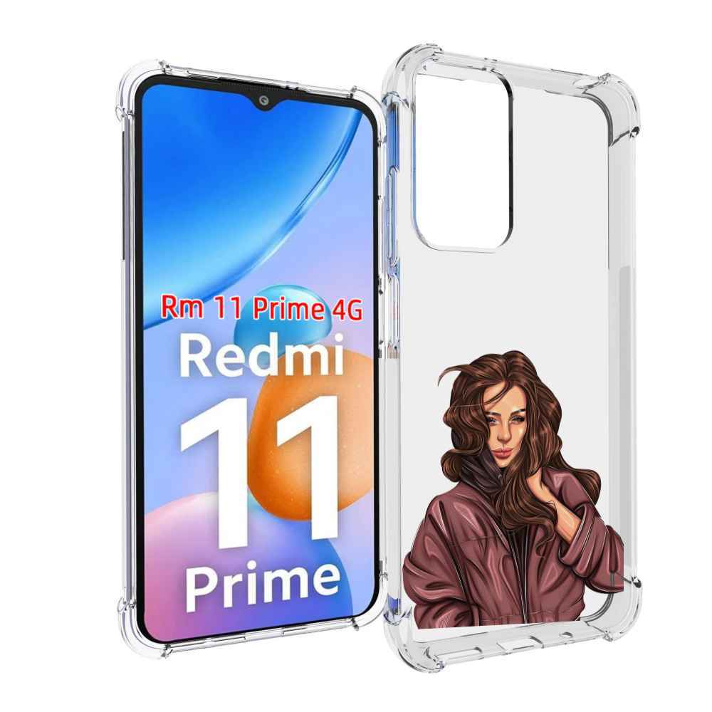 

Чехол MyPads Арт-рисунок-девушки для Xiaomi Redmi 11 Prime 4G, Прозрачный, Tocco
