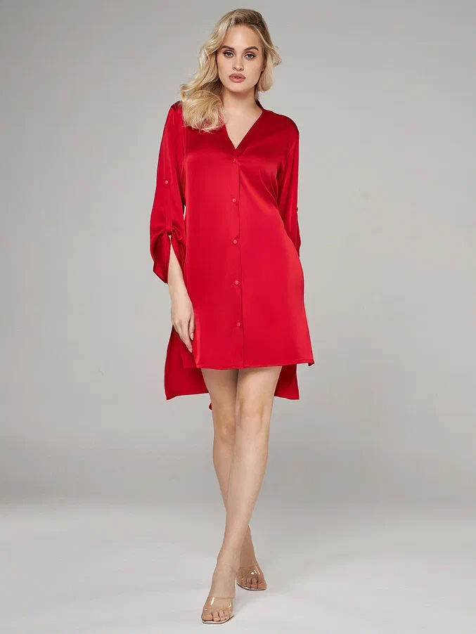 Платье женское ALZA BA0007 красное 38-42 RU