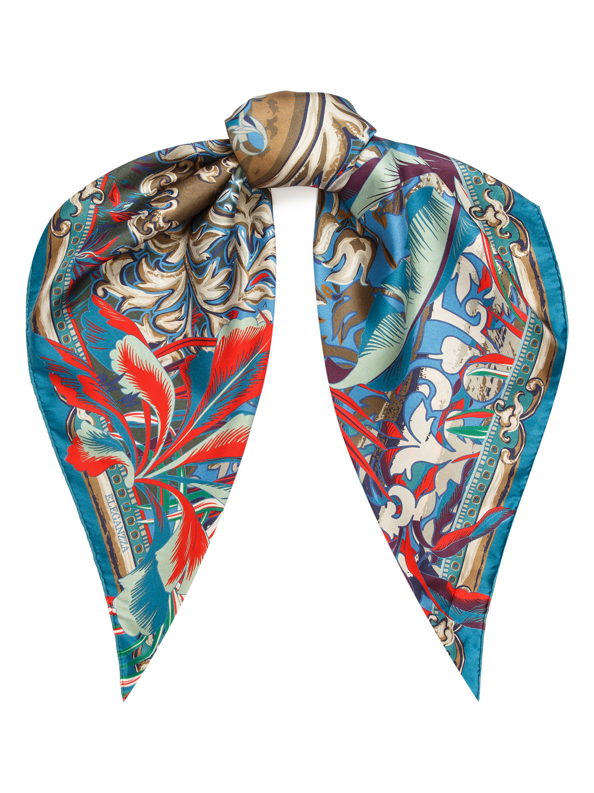 

Платок женский Eleganzza E04-8228 хаки, 90х90 см, E04-8228