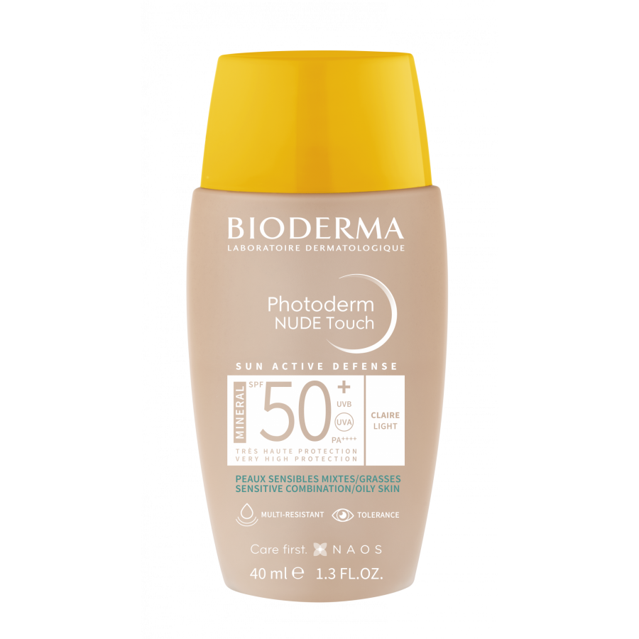 Солнцезащитный флюид Bioderma Photoderm с тоном, минеральные фильтры SPF50+, 40 мл