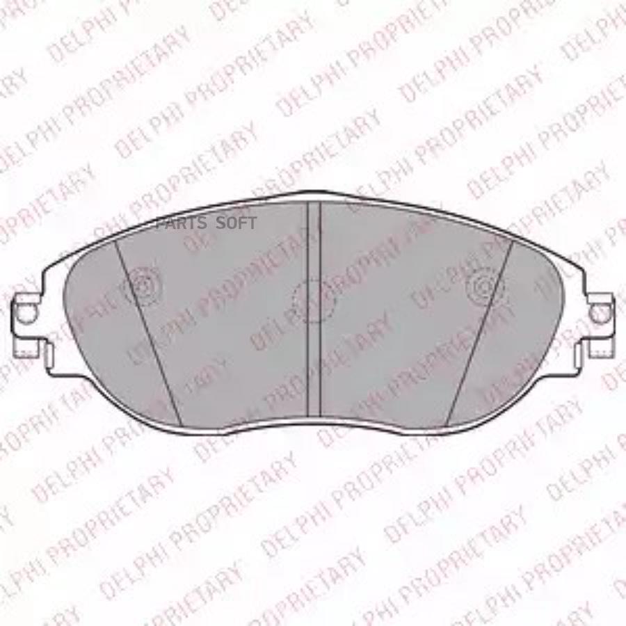 

Тормозные колодки DELPHI дисковые LP2250