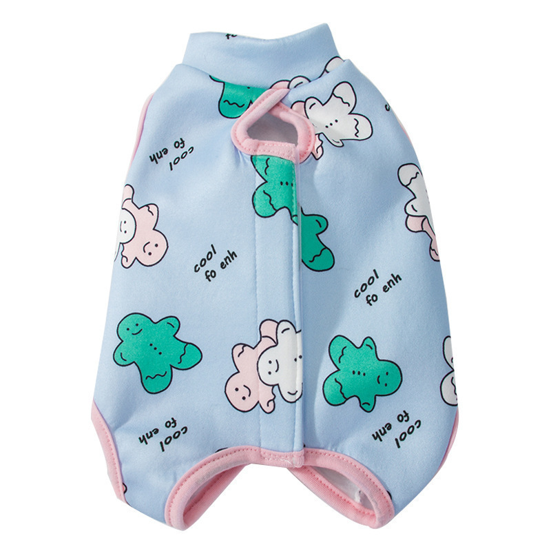 Попона для собак и кошек Arnydog Мультик голубая XL, длина спины 41 см