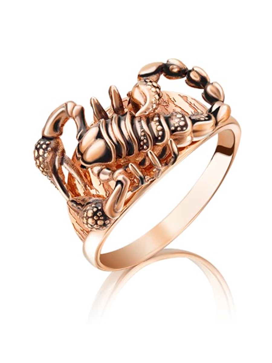 

Кольцо из красного золота с эмалью р. 17,5 PLATINA Jewelry 01-5089-00-000-1110-59_17-5, 01-5089-00-000-1110-59_17-5