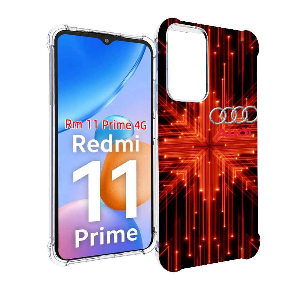 

Чехол MyPads Ауди-на-неоновом-фоне для Xiaomi Redmi 11 Prime 4G, Прозрачный, Tocco