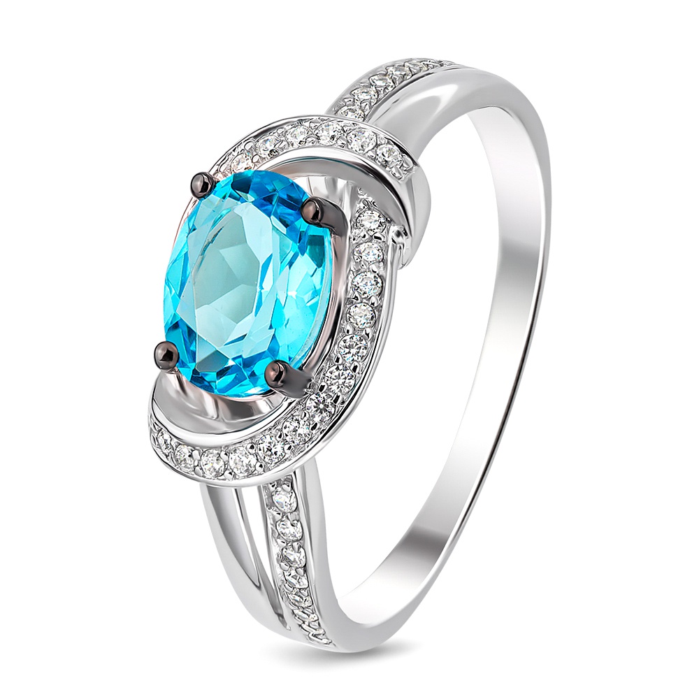 

Кольцо женское из серебра с фианитом 585Gold 701007210, р, 701007210