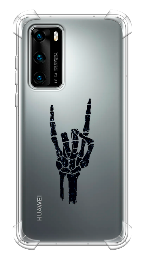 

Чехол Awog на Huawei P40 "Rock for a skeleton", Черный;прозрачный, 610851-1