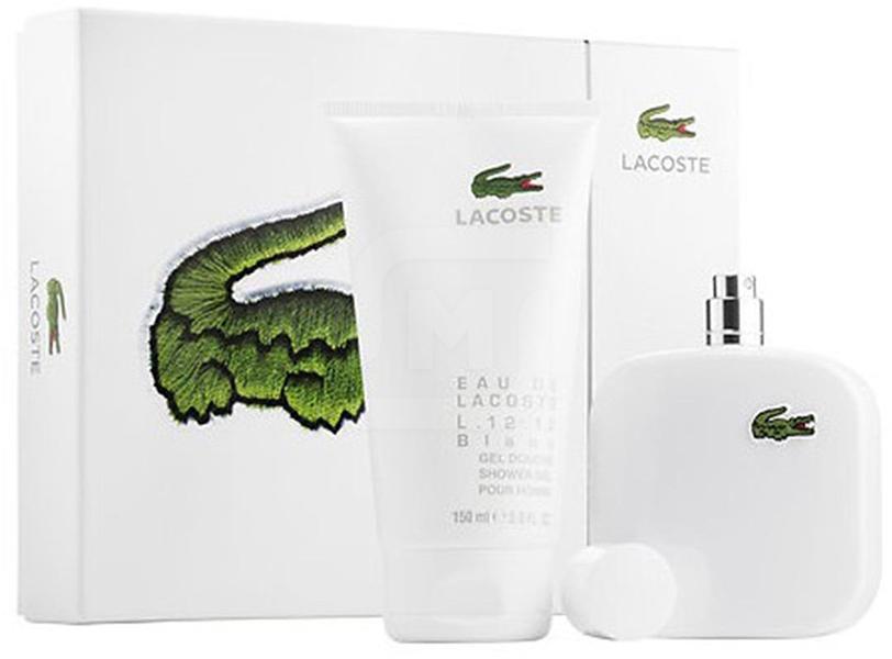 фото Набор lacoste blanc туалетная вода мужская 50 мл + гель для душа lacoste blanc 100 мл