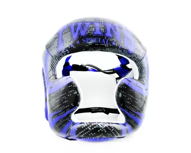 Боксерский шлем Twins FHGL3-TW5 черно-синий, размер M
