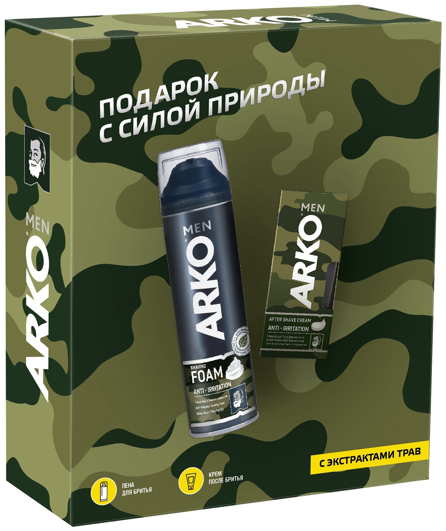 фото Косметический набор подарочный arko men anti-irritation