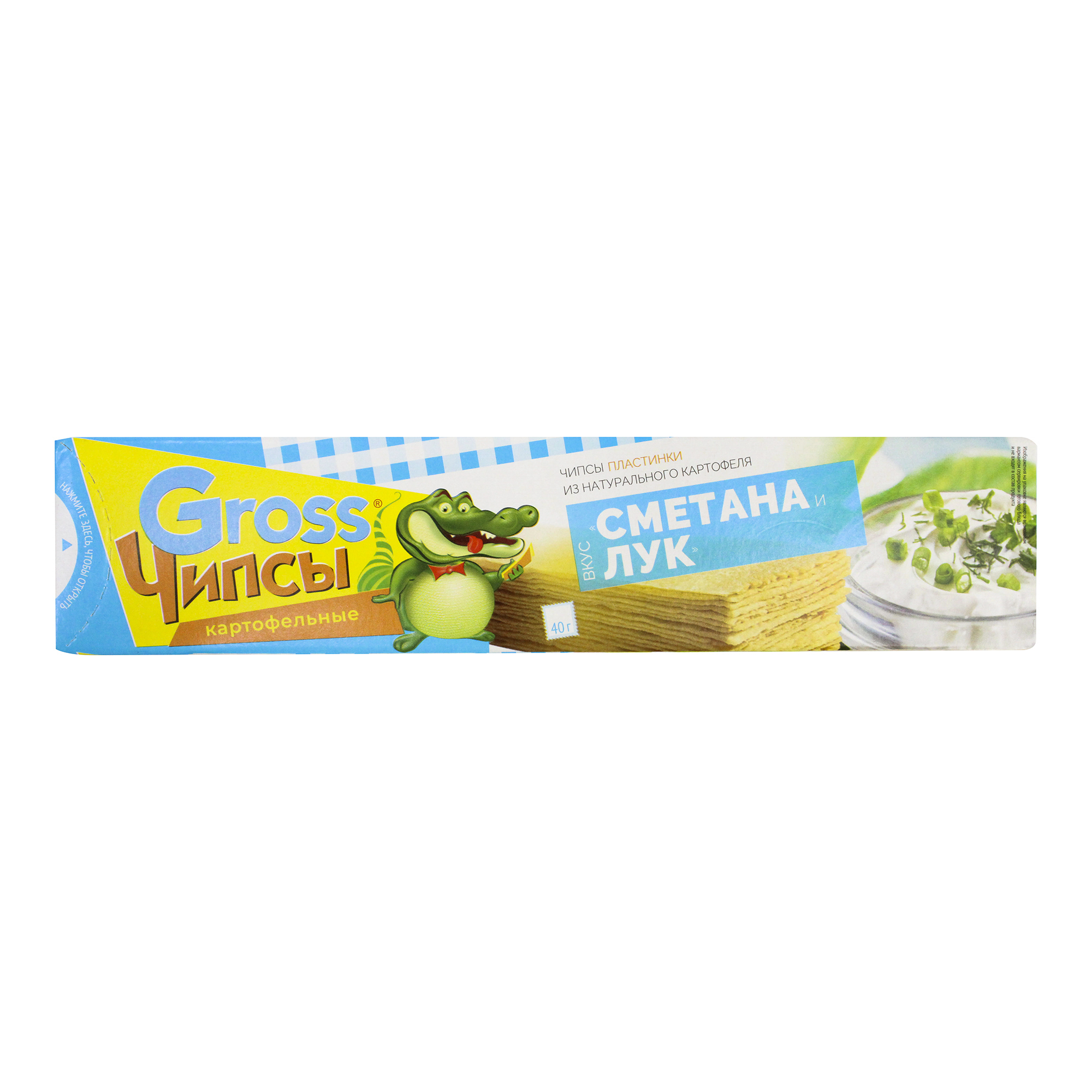 

Чипсы картофельные Gross Сметана и лук 40 г