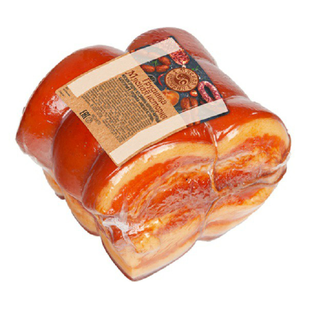 

Грудинка варено-копченая Мясная история +-500 г