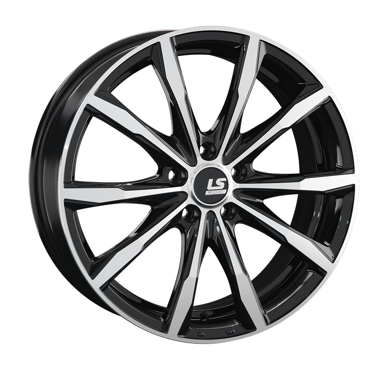 

Колесный диск LS FlowForming RC38 (BKF) 8xR19 ET45 5*108 D63.3, Черный