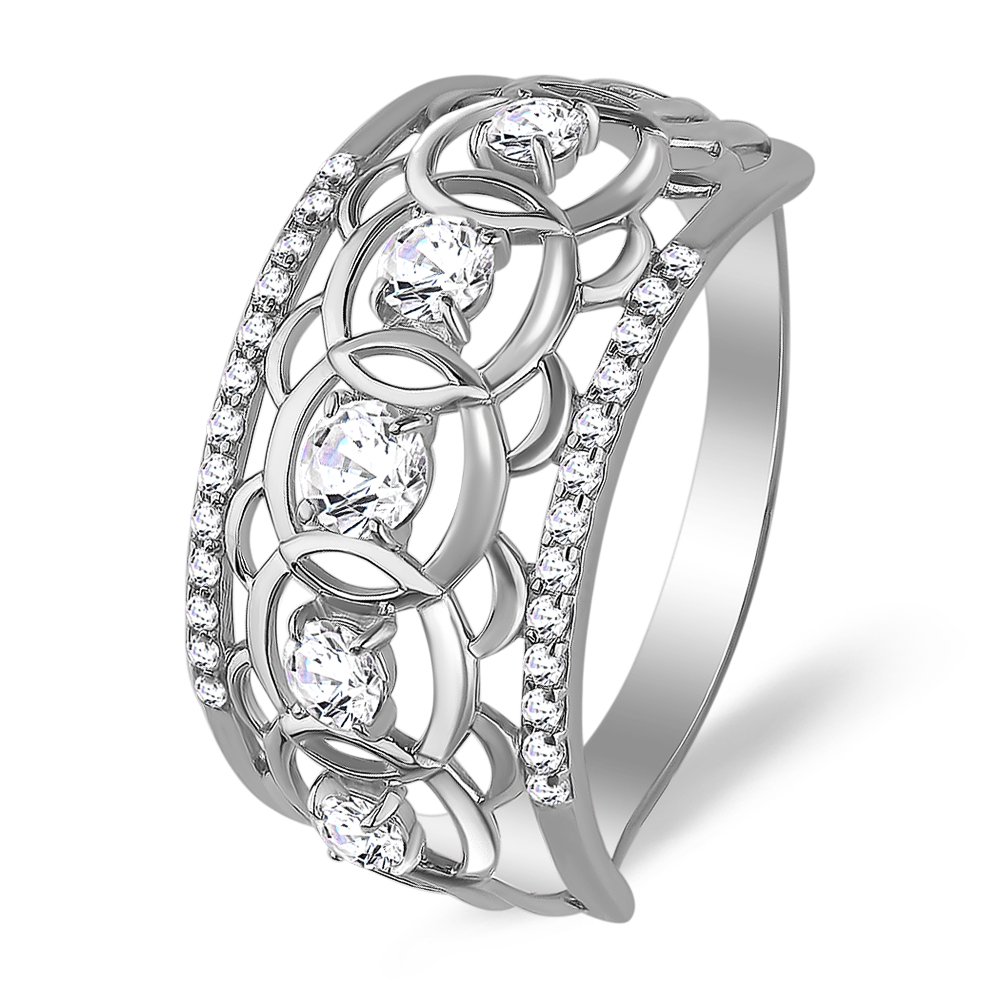 

Кольцо женское из серебра с фианитом 585Gold 701007675, р, 701007675