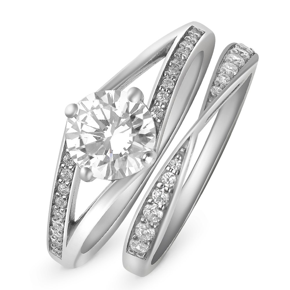 

Кольцо женское из серебра с фианитом 585Gold 701007626, р. 19,5, 701007626