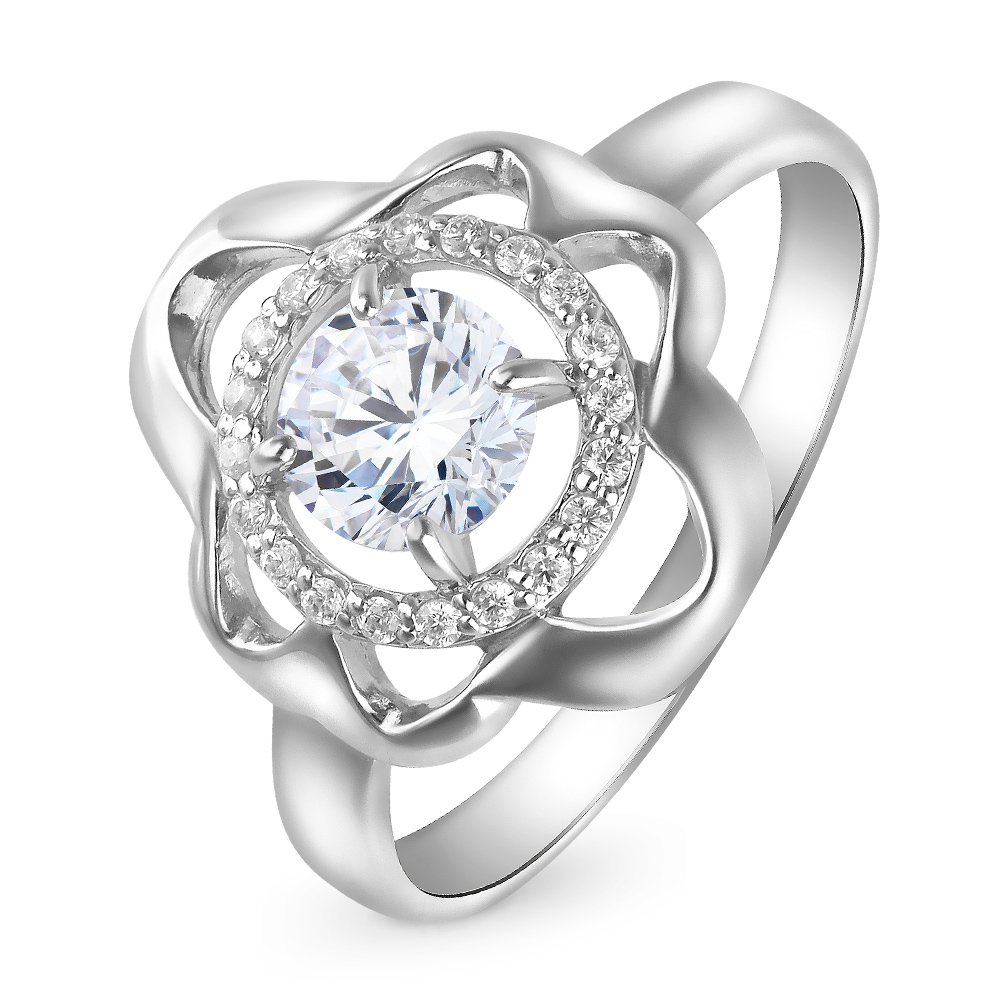 

Кольцо женское из серебра с фианитом 585Gold 701007721, р, 701007721