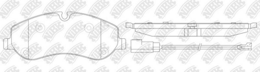 

Тормозные колодки NiBK дисковые NiBK PN0667W