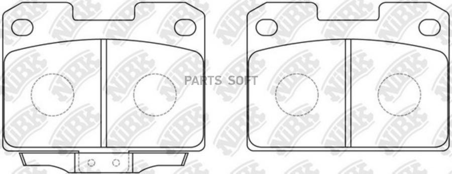 

Комплект тормозных колодок NIBK PN3338