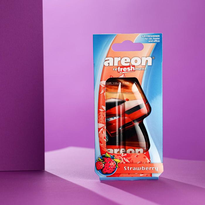 

Ароматизатор на зеркало Areon Refreshment гелевый, клубника 704-025-908