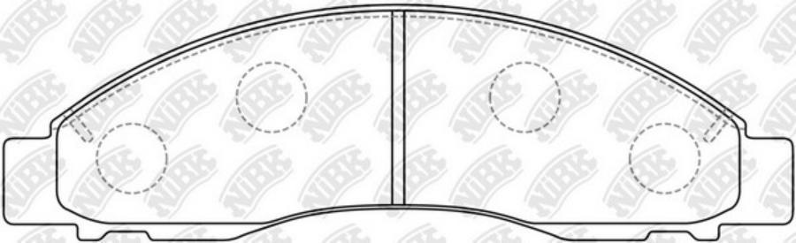 Комплект тормозных колодок NIBK PN5392