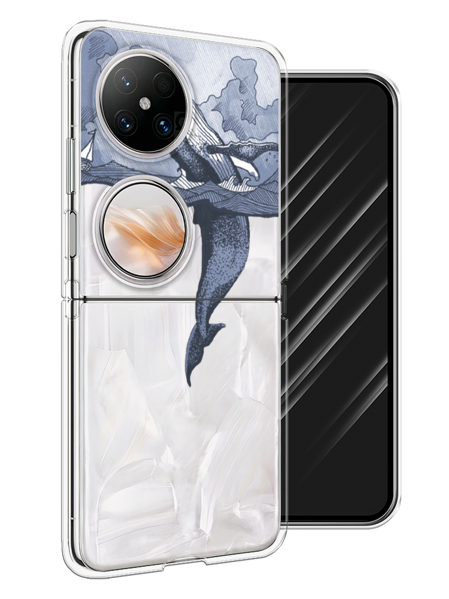 

Чехол Awog на Huawei Pocket 2 "Два измерения", Голубой;черный;прозрачный, 6123850-1