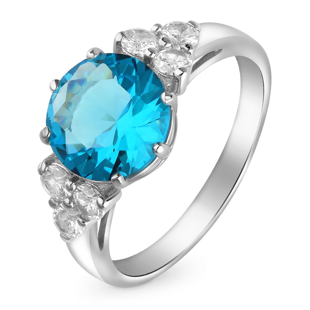 

Кольцо женское из серебра с фианитом 585Gold 701008259, р. 18,5, 701008259