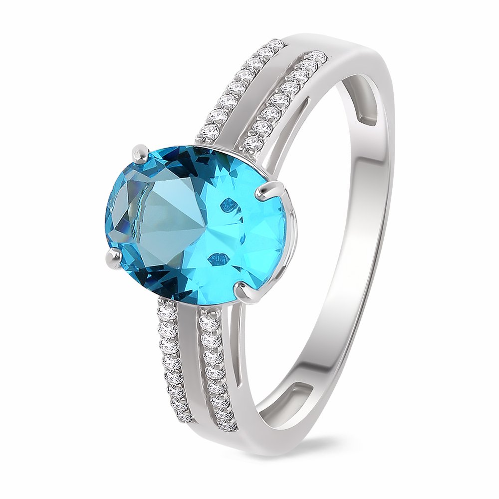 

Кольцо женское из серебра с фианитом 585Gold 701008255, р, 701008255