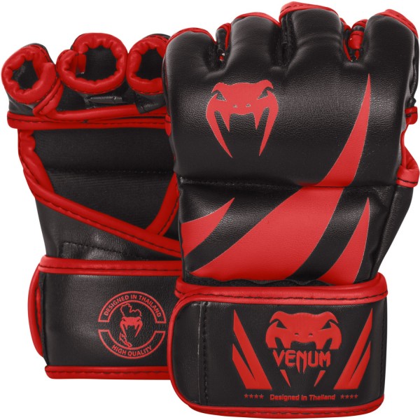 фото Перчатки мма venum challenger neo black/red, m