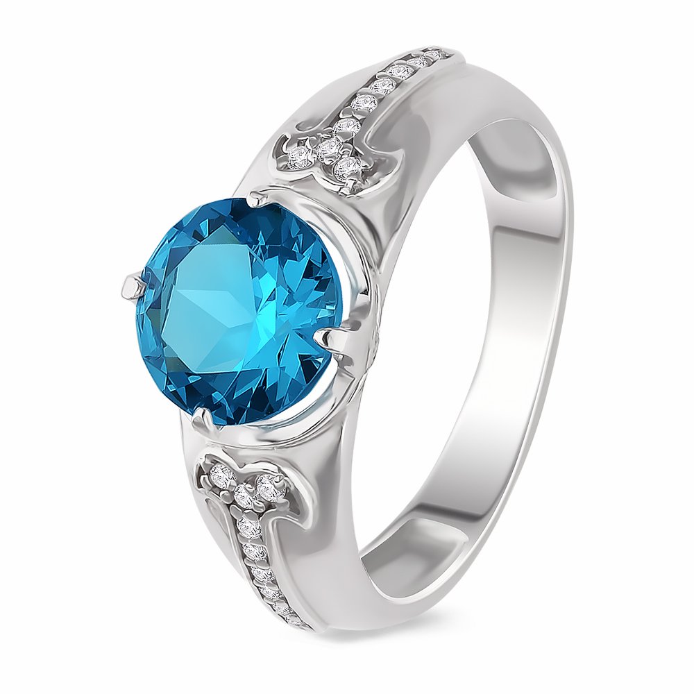 

Кольцо женское из серебра с фианитом 585Gold 701008250, р. 17,5, 701008250