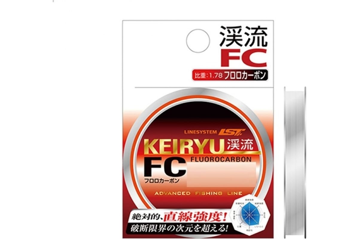 

Флюорокарбоновая леска для рыбалки LINESYSTEM Keiryu FC 50m #0,6 (0,128mm), Прозрачный, Keiryu