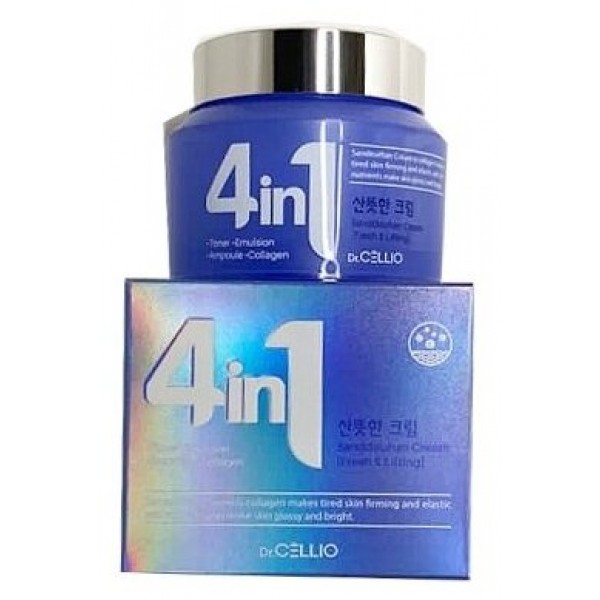Крем для лица с коллагеном Dr.Cellio  g50 4 in 1 sandeunhan collagen cream